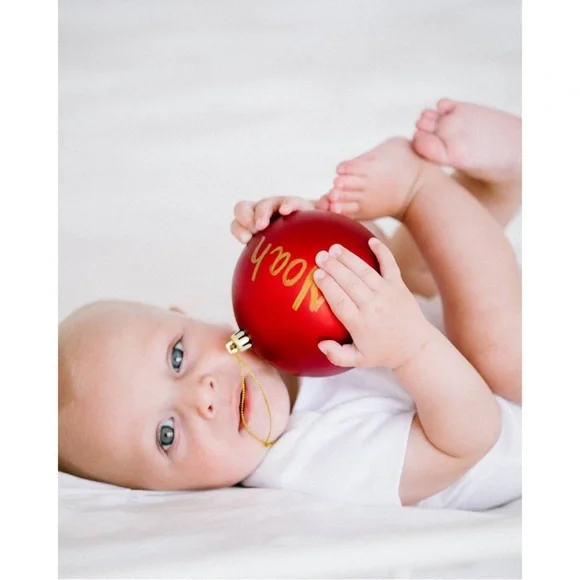 Pearhead Babyprints Ornament in Vibrant Red - Picture 6 of 7